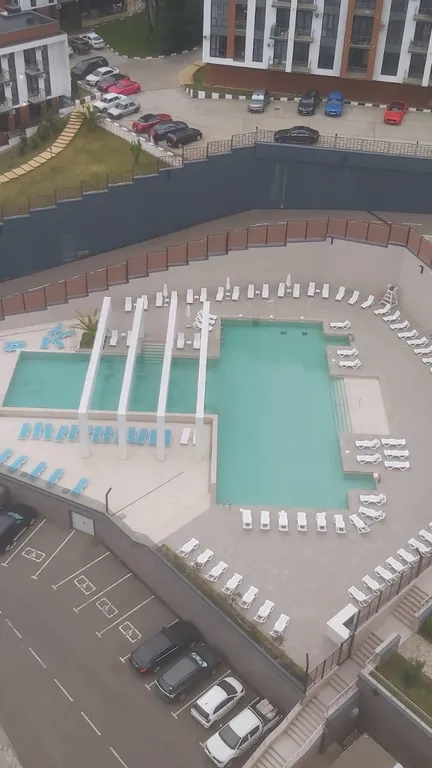 Квартира Квартира Уютная с видом на море, балконом, ванной, бассейном на территории жк — Адлер