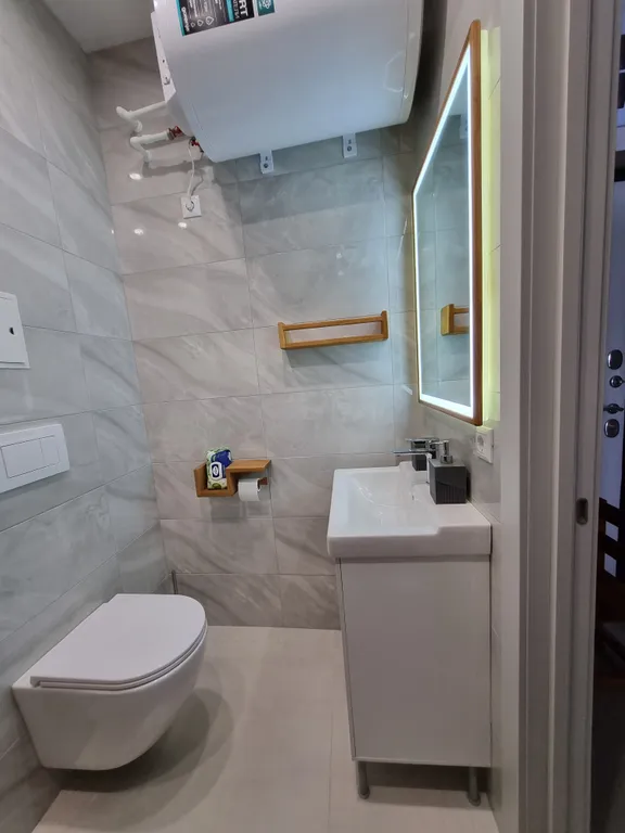 Студия в Ласпи с видом на море