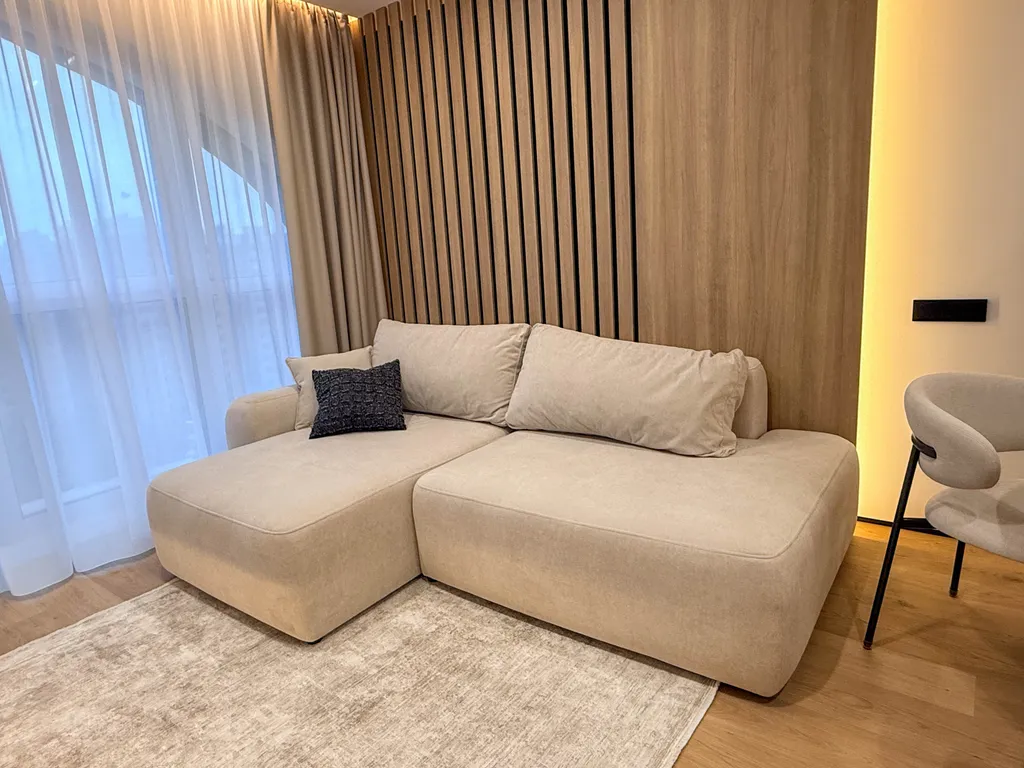 Стильная квартира в стиле Japanди возле парка, паркинг, метро, Netflix