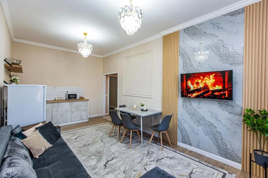 3-ком квартира Bayhouse около ТРЦ MEGA Alma-Ata для 6-х гостей