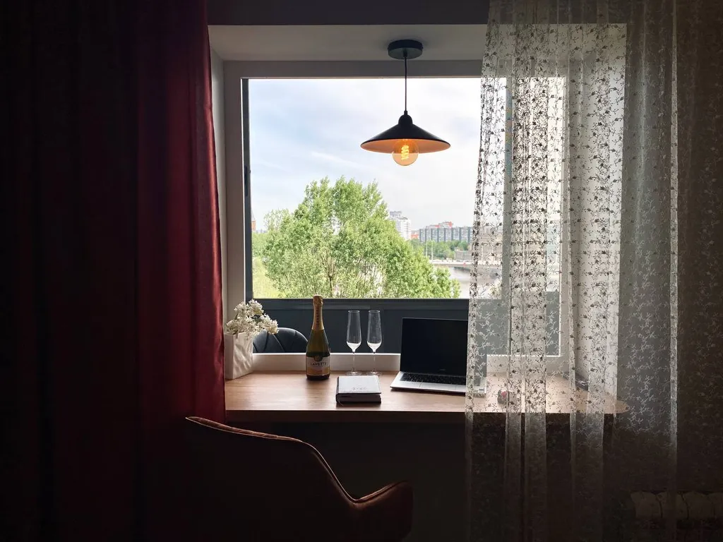 Квартира Стильная квартира с видом на остров канта и музей мирового океана — Калининград