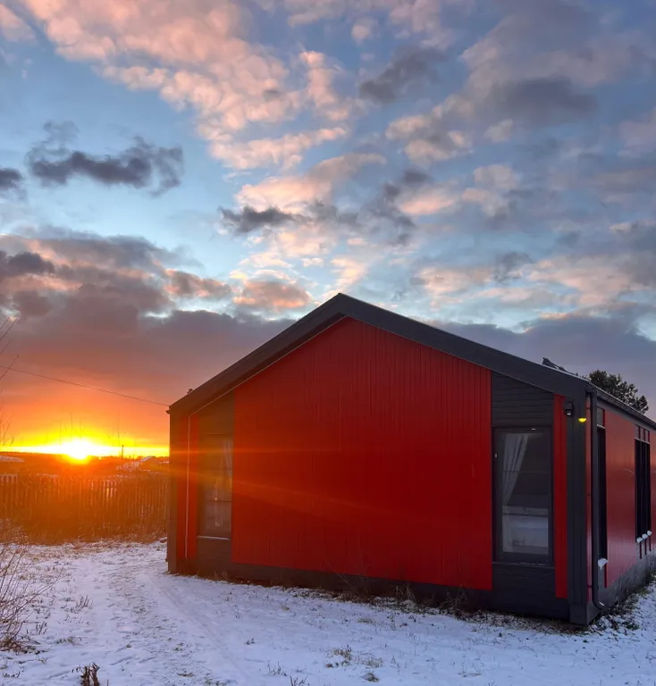 Коттедж Коттедж Новый, тёплый барнхаус с сауной и купелью — Проводник