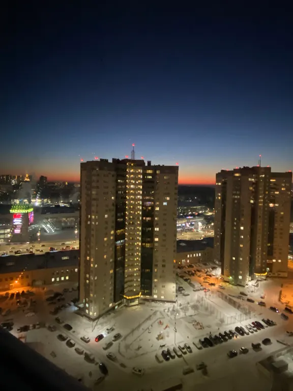 Студия в центре города с прекрасным видом на город