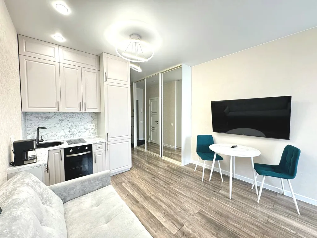 Студия с кондиционером в центре в новом ЖК на Большевистской