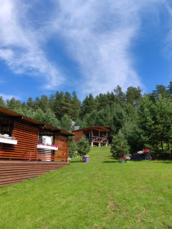 Атмосферный дом с видом на горы