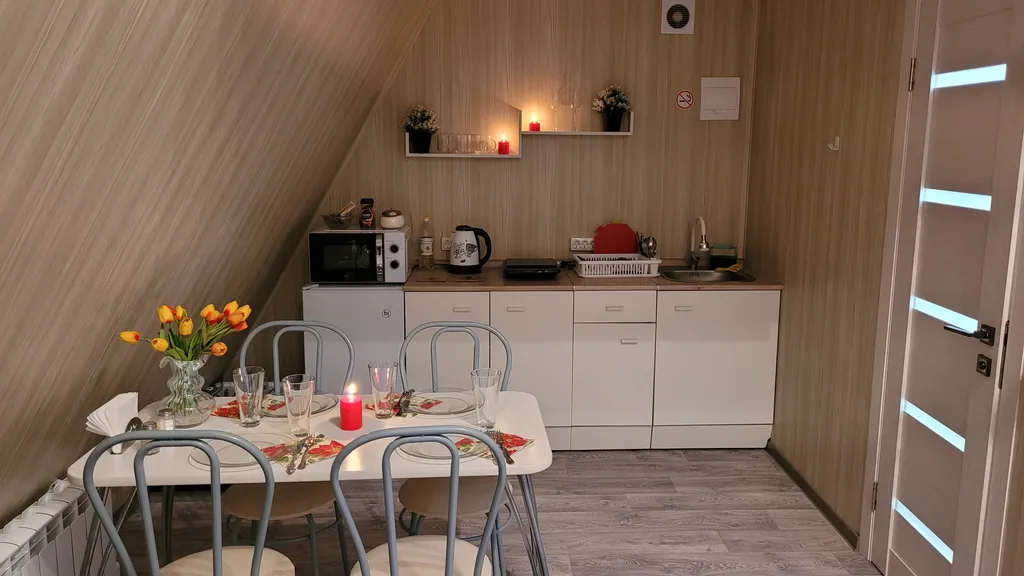 Дом A-frame с баней