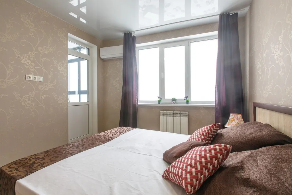 Квартира Квартира Просторная евродвушка на Луначарского 5 — Самара