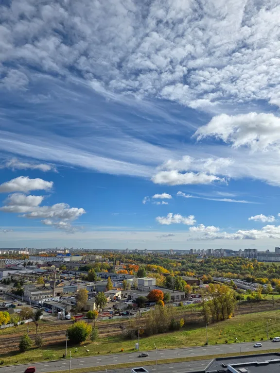 Студия с красивым видом на город