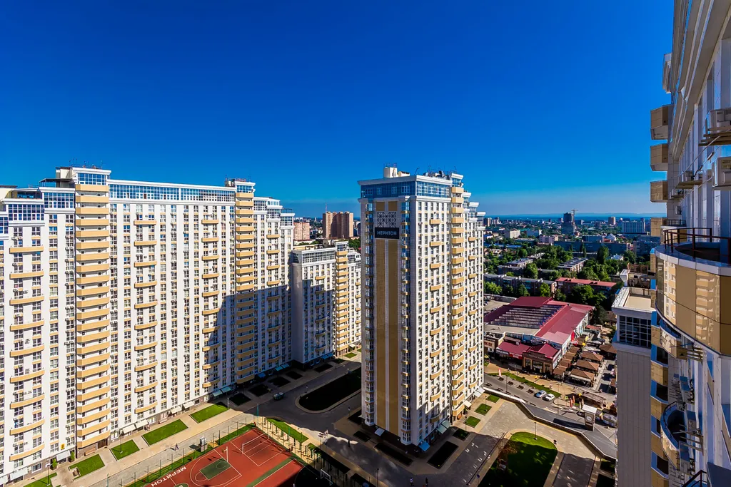 Квартира Квартира Уютная студия с видом на город в центре Краснодара — Краснодар