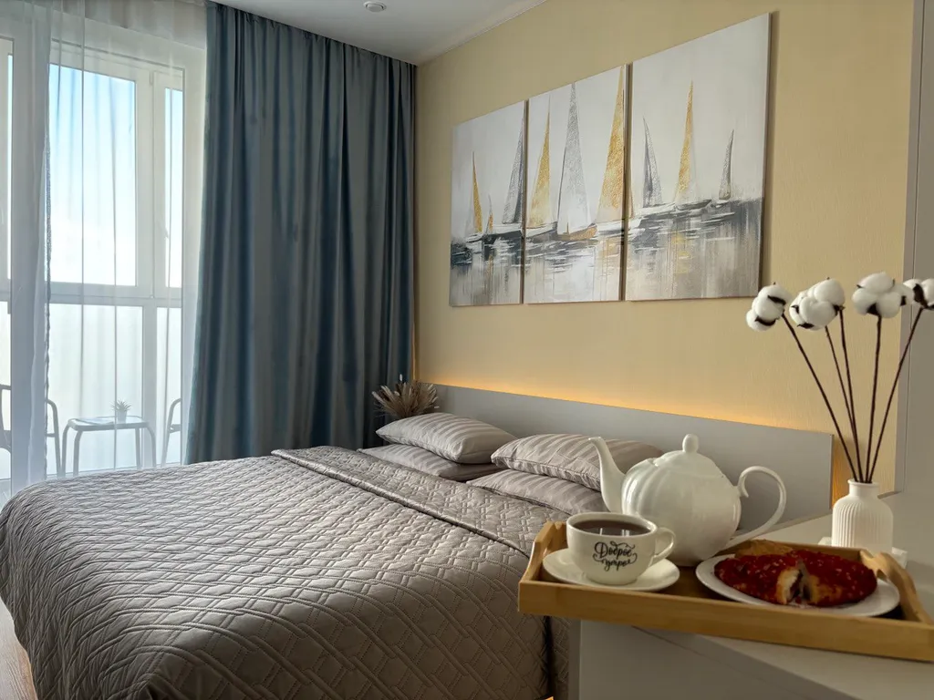 Уютная квартира с отдельной спальней на западном пляже Зеленоградска