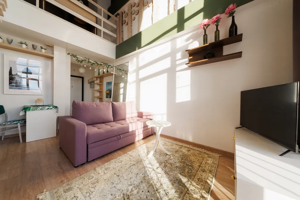 Двухуровневая мансарда у цирка