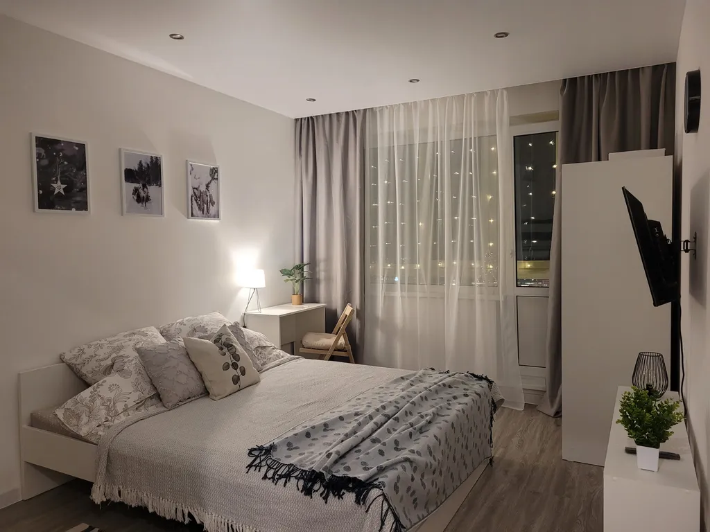 Уютная квартира с панорамным видом на город и Кольский залив