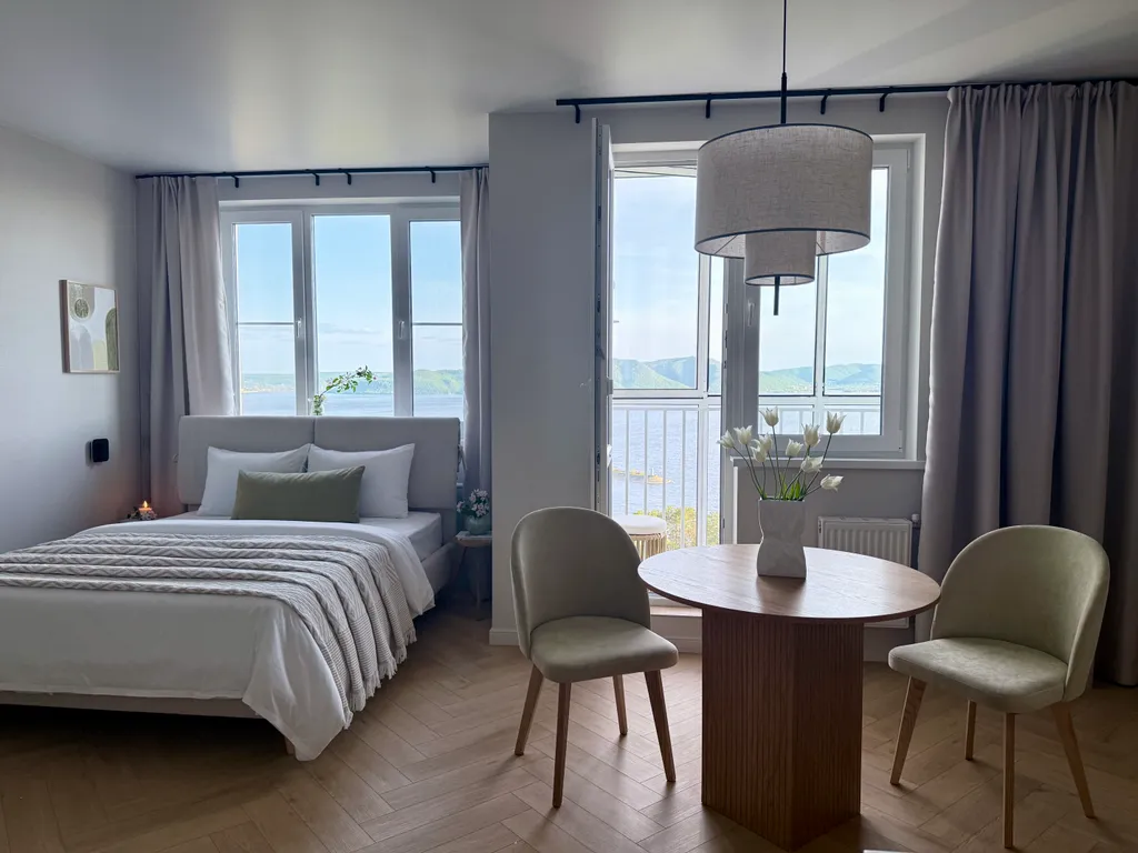 Студия мечты с панорамным видом на Волгу и горы