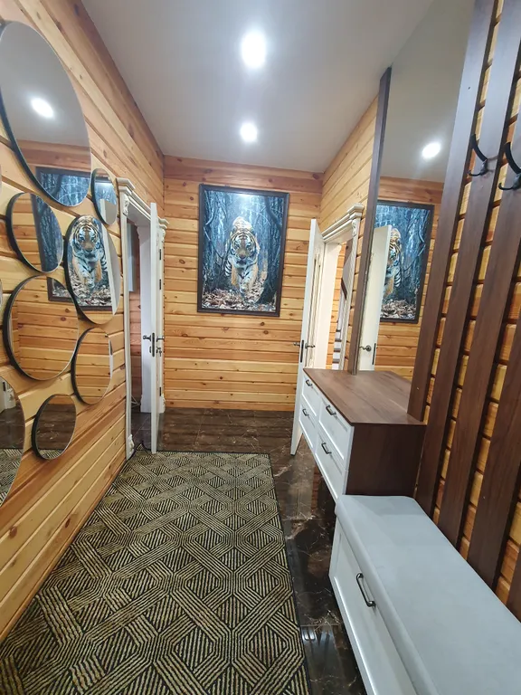 Уютный загородный дом из бруса с баней и чаном на дровах