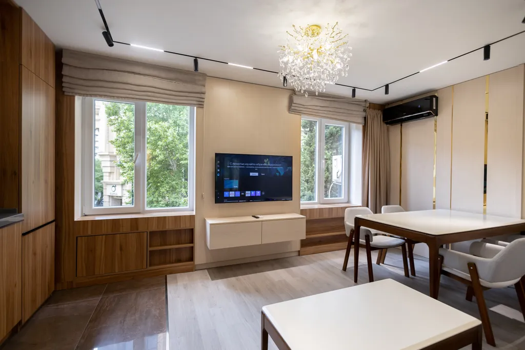 Современная дизайнерская квартира рядом с метро