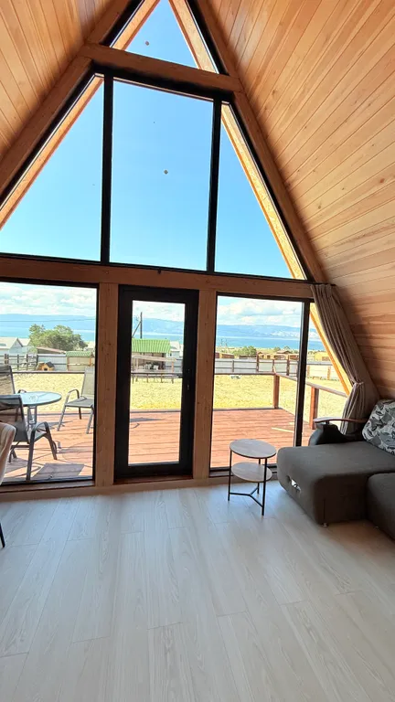 Дома А-фрейм на Ольхоне с видом на Байкал!