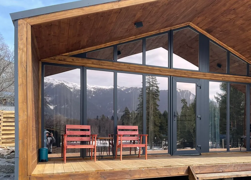 Шале в стиле прованс в центре горнолыжного курорта Архыз