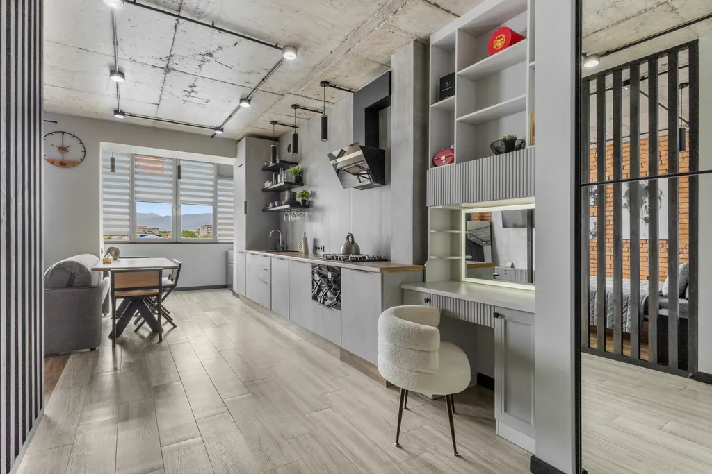 Квартира Квартира Cтудию сети Aura с шикарным видом на горы, вблизи набережной реки — Владикавказ