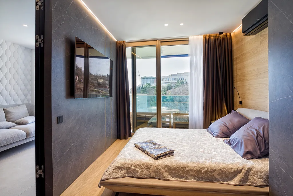 Квартира Большой апартамент с итальянским ремонтом с видом на море в приморском — аренда посуточно в Ялта