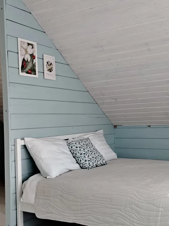 Голубой домик с баней