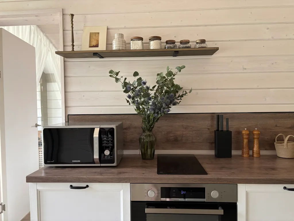 Стильный домик в лесу рядом с Икшинским водохранилищем