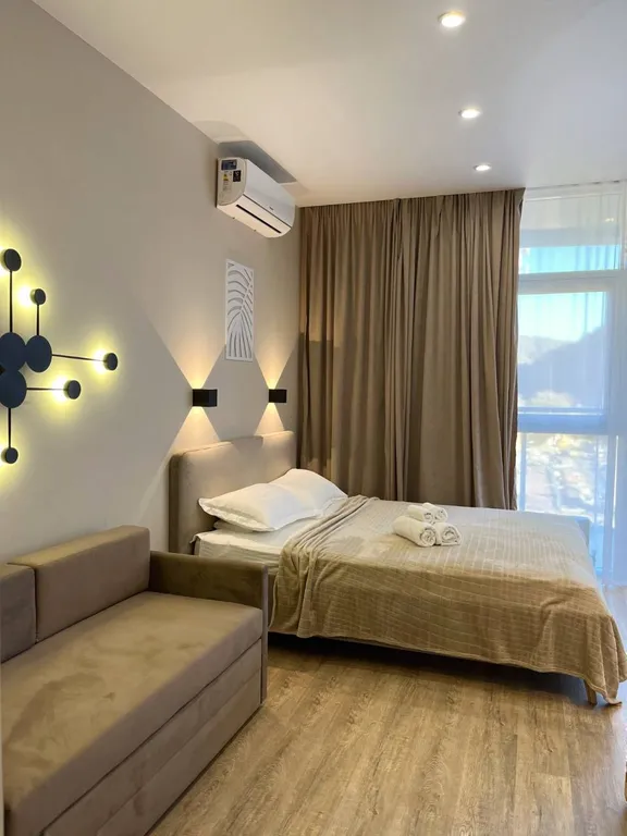 Уютная студия с видом на горы