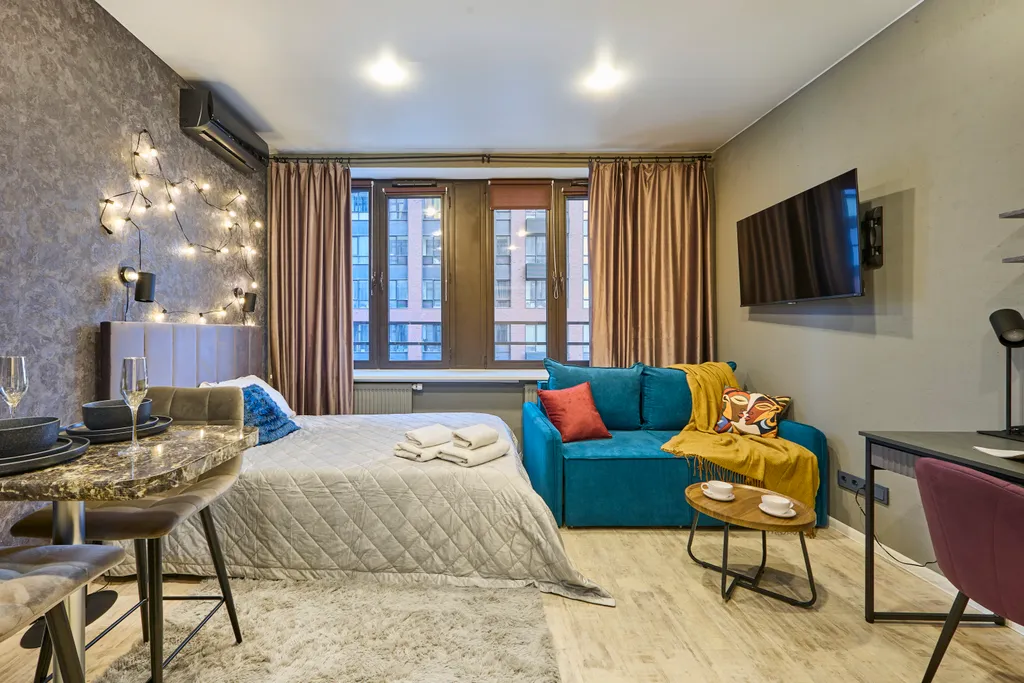 Квартира Квартира Апартамент Emerald Suite в ЖК Савёловский сити — Москва