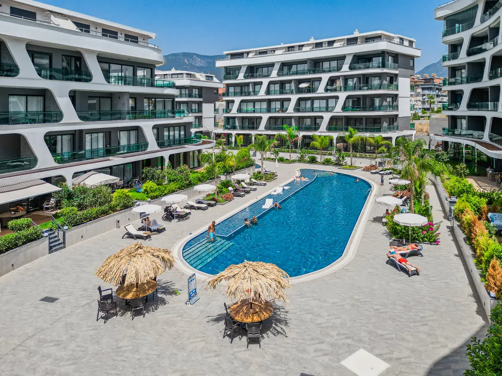 Светлая 1+1 квартира с балконом Sol garden residence