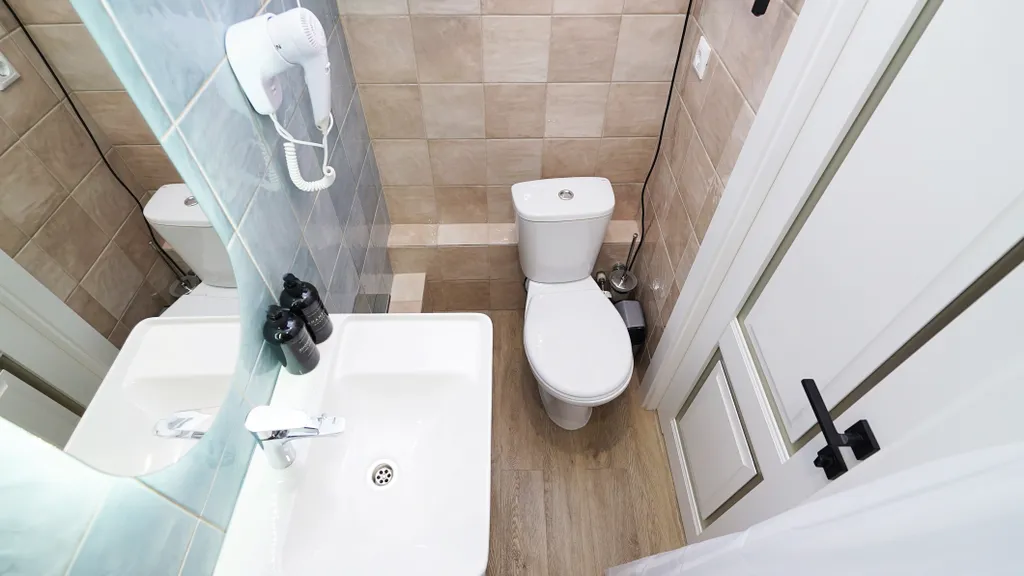 Студия с двуспальной кроватью, есть wifi и кондиционер