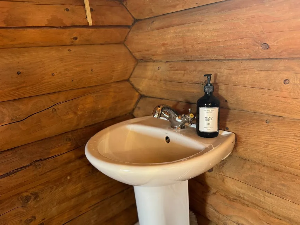 Дом из сруба у воды