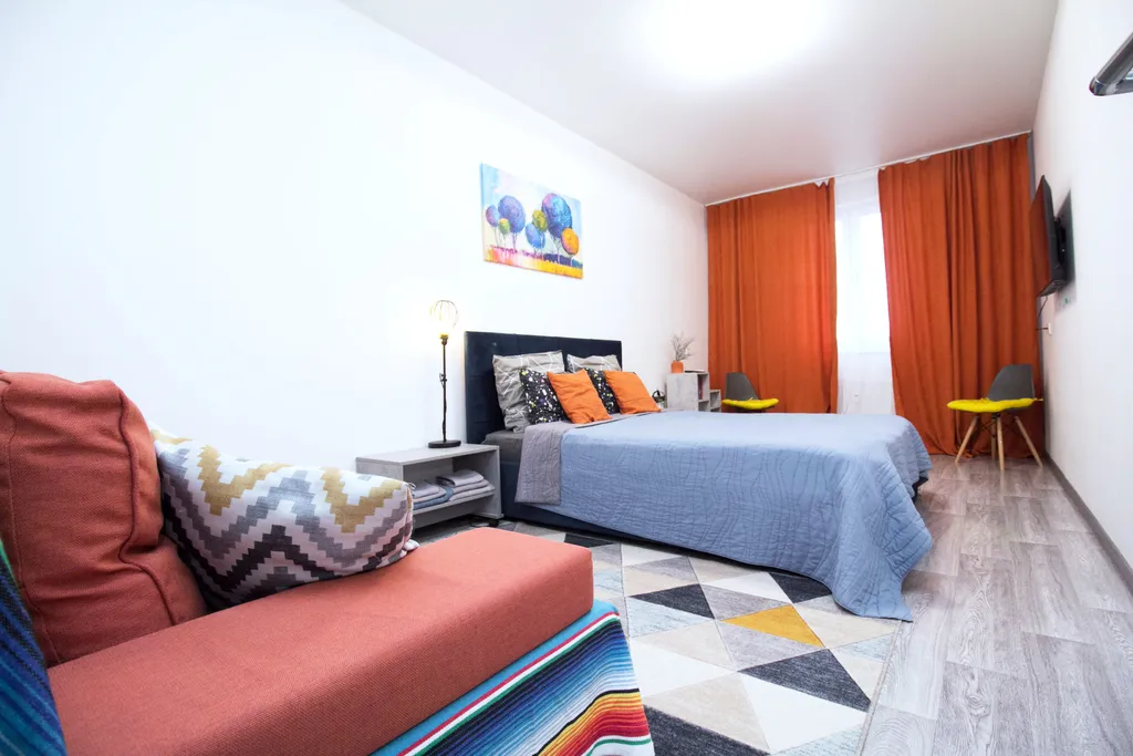 Современная, уютная однокомнатная квартира с видом на набережную