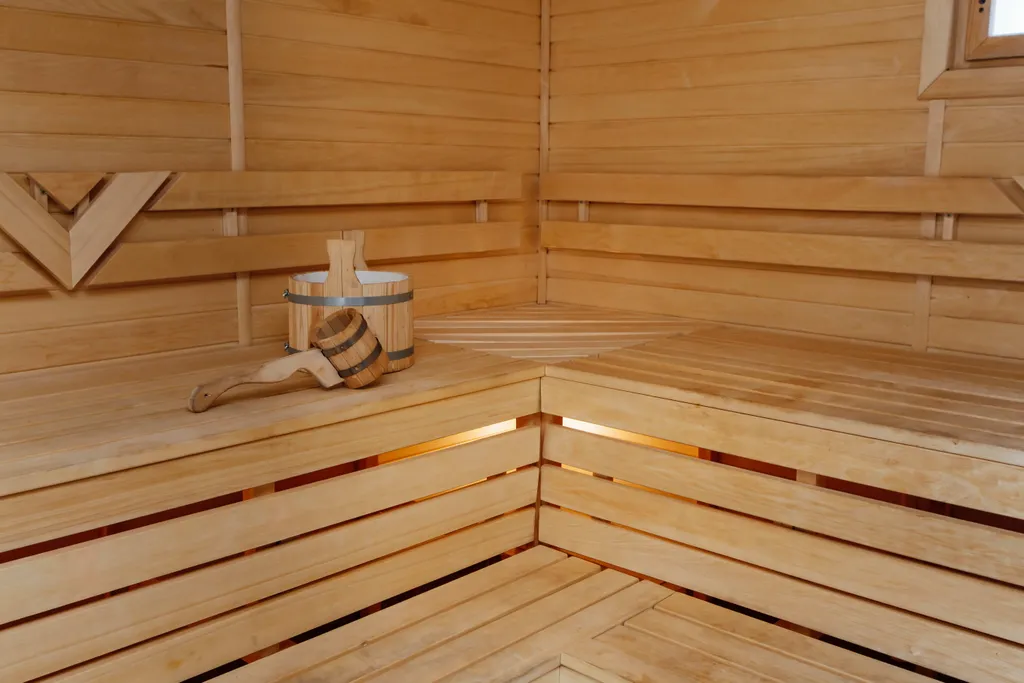 Коттедж с баней на дровах и купелью