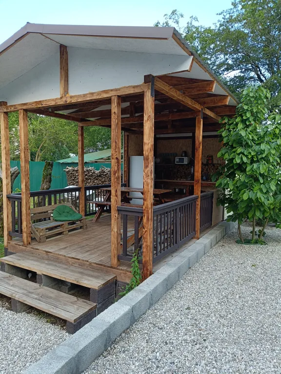 Домик А-фрейм в Абхазии (Пицунда)