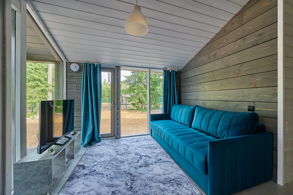 Коттедж Коттедж Уютный Барн с панорамным остеклением — Коробицыно