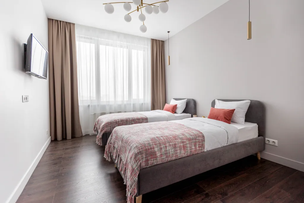 Квартира Новая квартира Бургунди Сьют с дизайнерским интерьером — Москва