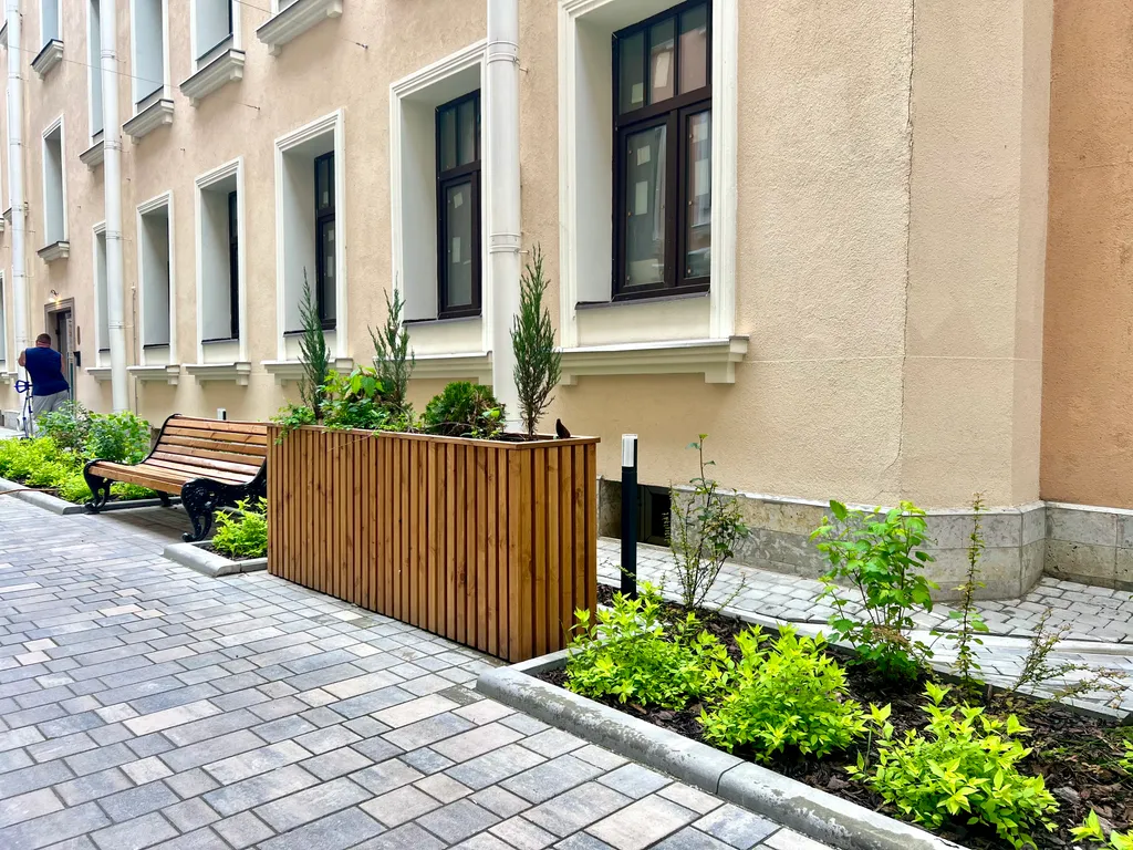 Квартира Квартира ROOMS на Полтавской, новом доме с уютным двориком — Санкт-Петербург