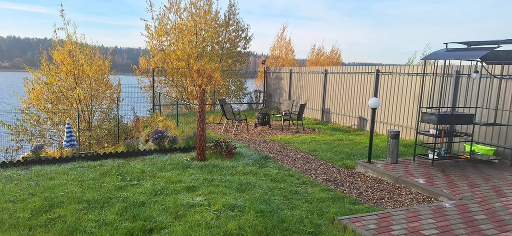 Дом Мечта на берегу на озере с собственным пляжем и сауной в доме