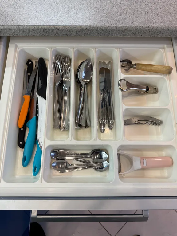 On two levels with two bathrooms