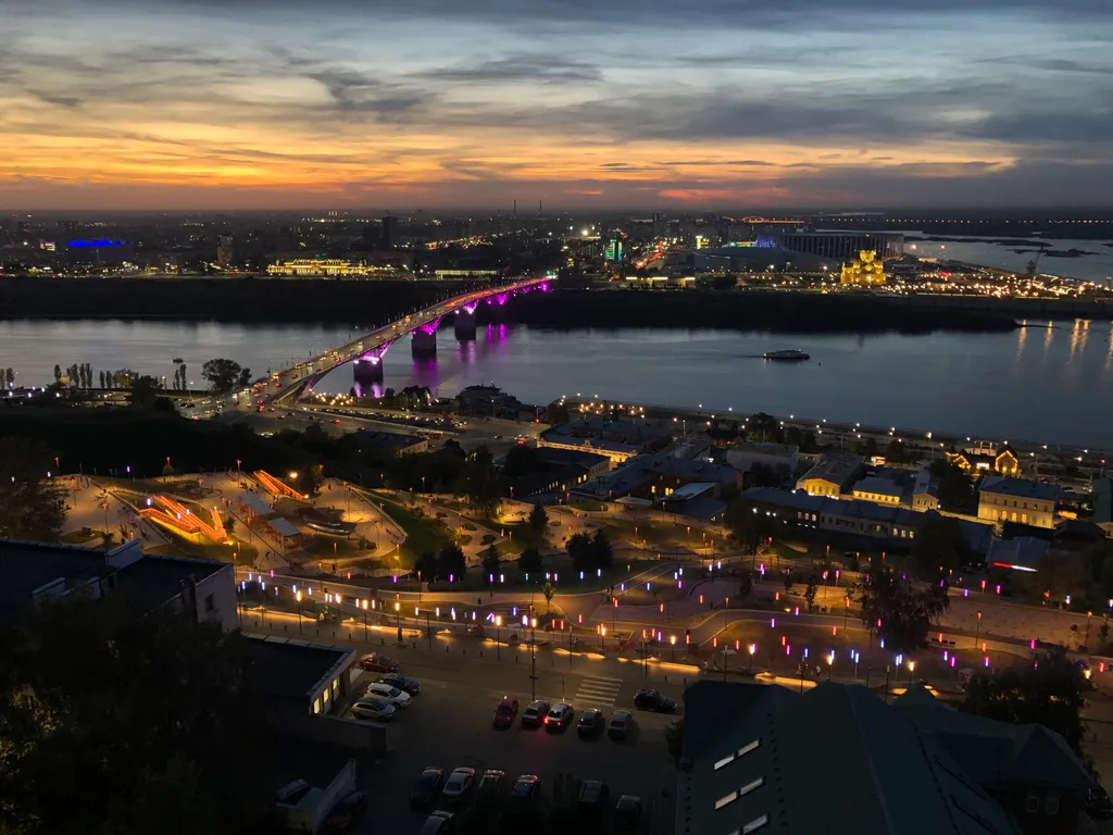 Квартира Квартира Студия skyview с обзором 360’ на город с птичьего полёта — Нижний Новгород