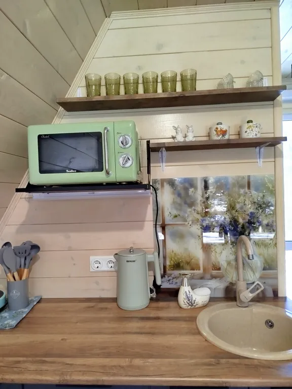 Атмосферный дом шале с видом на лес