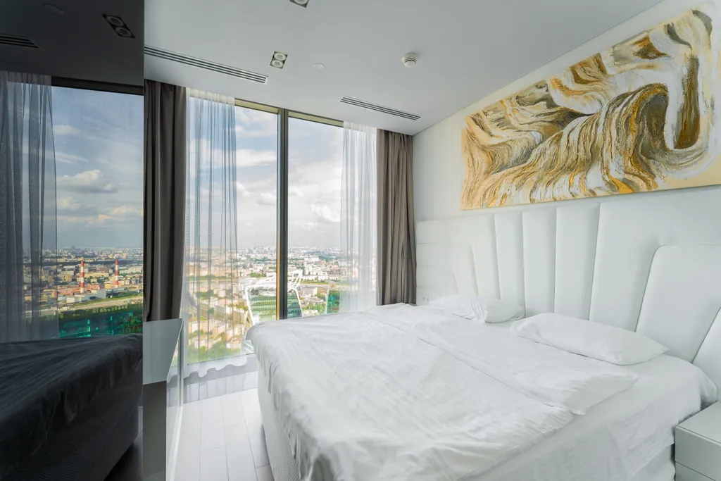 Апартамент на 73 этаже Москвы-сити с хамамом и настольными играми