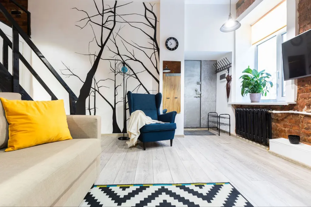 2уровневая стильная квартира