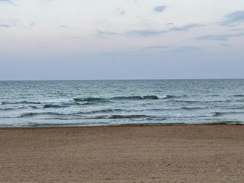 Домики на берегу Каспийского моря