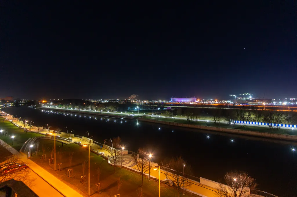 Квартира Уютная квартира с шикарным видом на стадион и набережную реки Преголя — Калининград