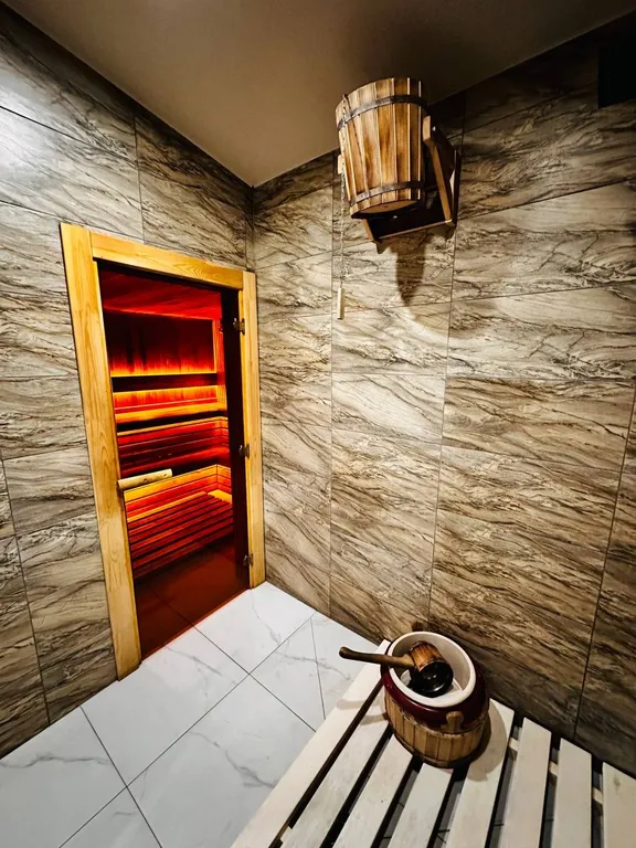 Дом с баней на дровах