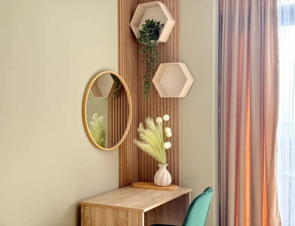 Boho sunset studio sea & mountain view