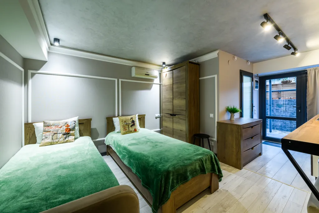 Уютная Студия с террасой Green Oplot Apartments