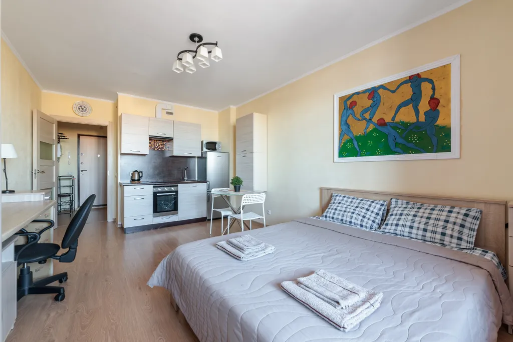 Квартира Квартира Sutki Rent с видом на Охту — Санкт-Петербург