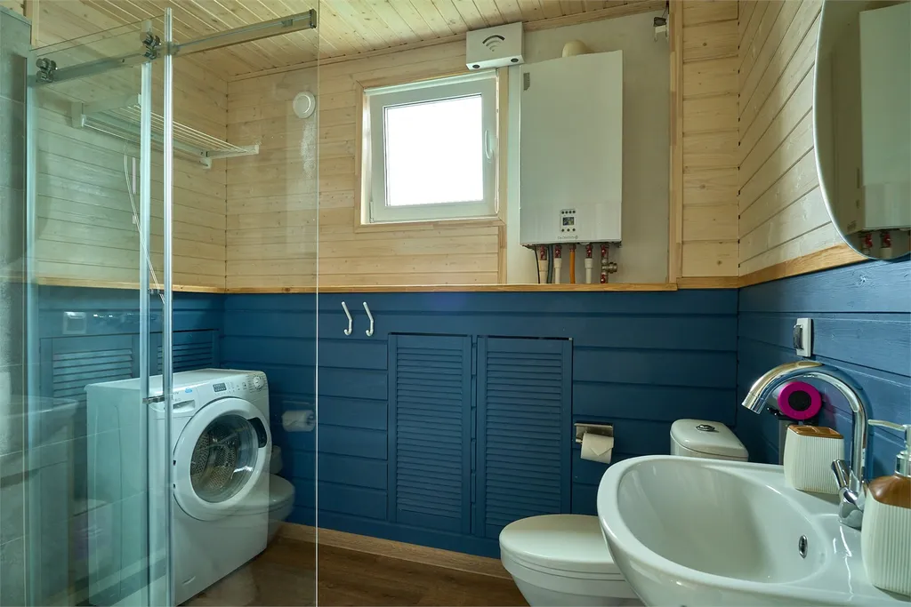 Коттедж с террасой и уличным джакузи