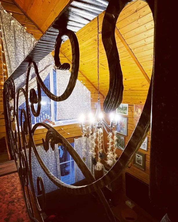 Домик-баня с камином